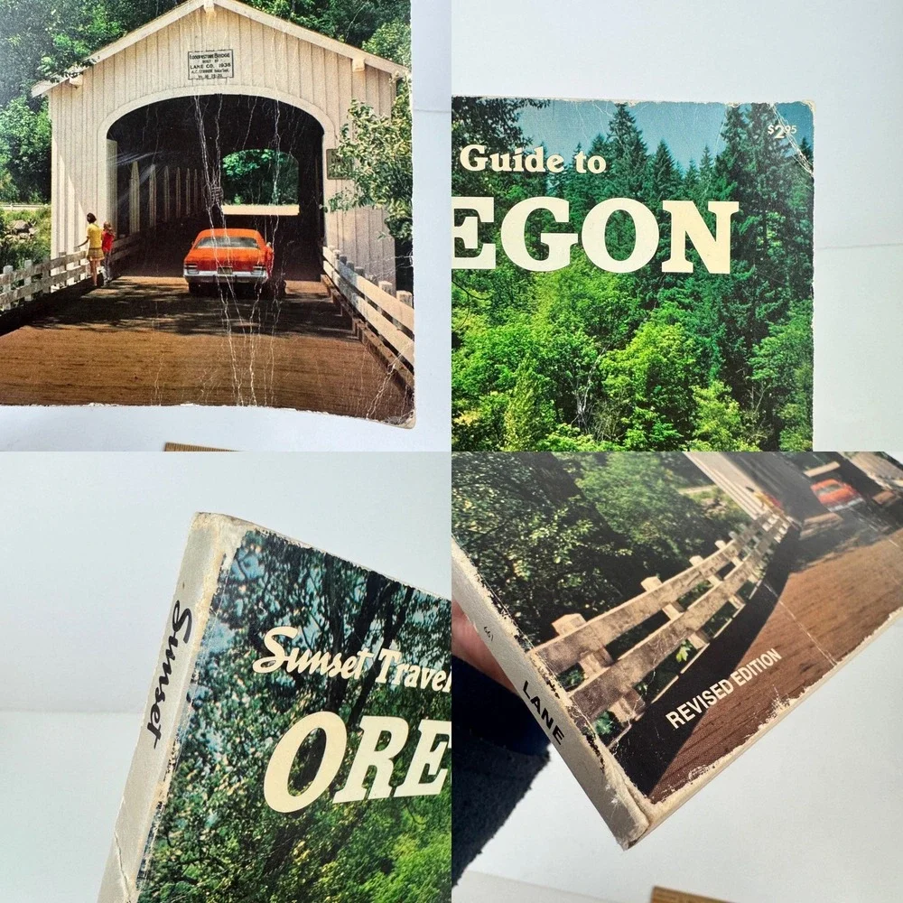 Vtg Softcover‎ Sunset Travel Guide to Oregon USA Book Revised Edition 70s READ